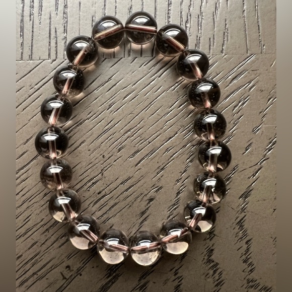 Smoky quartz bracelet 10mm - Picture 3 of 3